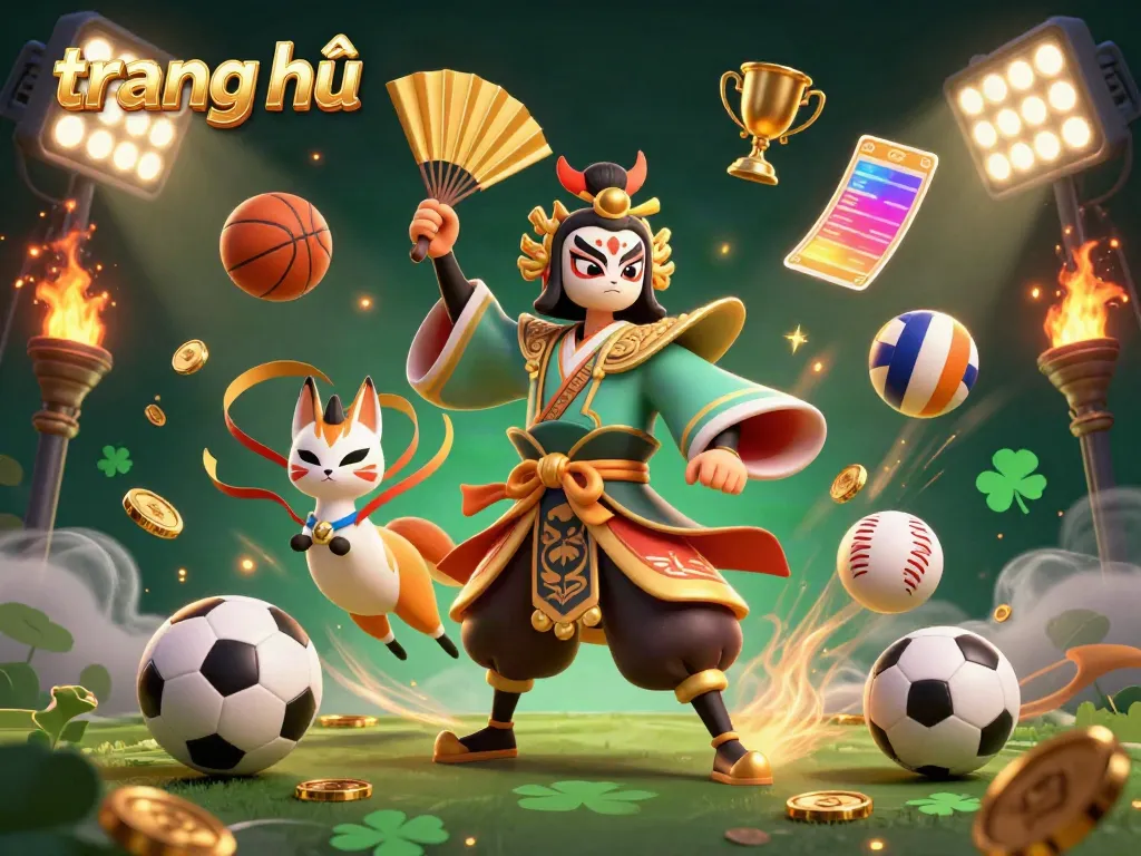 Experience the vibrant scene of sports betting action on the trang chủ platform, showcasing dynamic 3D characters and game elements.