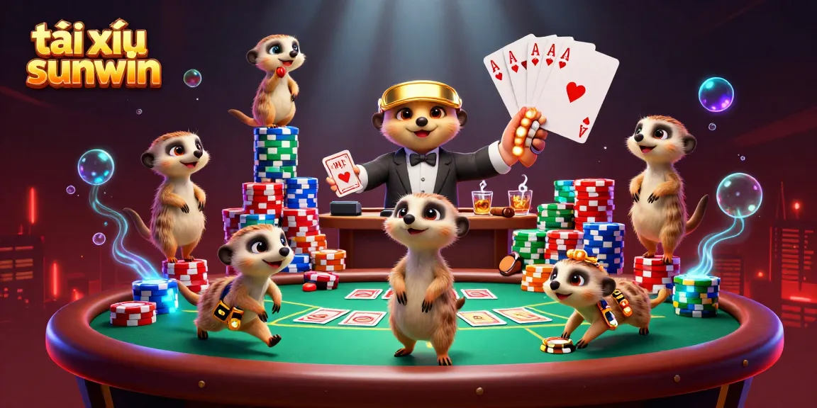 Experience timely wins with tài xỉu sunwin in a dynamic 3D meerkat casino scene.